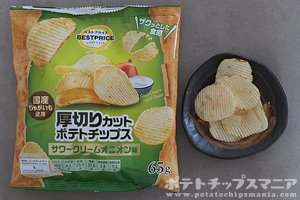 ベストプライス 厚切りカット ポテトチップス サワークリームオニオン味