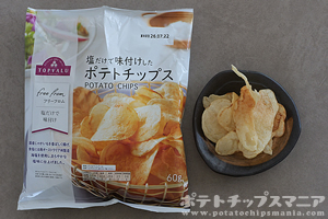 トップバリュ フリーフロム 塩だけで味付けしたポテトチップス