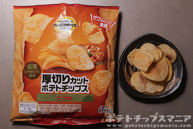 ベストプライス 厚切りカット ポテトチップス ピザ味