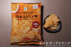 ファミマル サクサク厚切りポテトチップス うまみコンソメ味